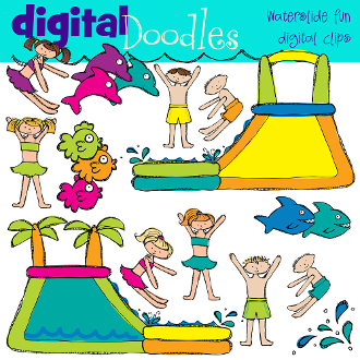 Our Products    Water Slide Digital Clip Art