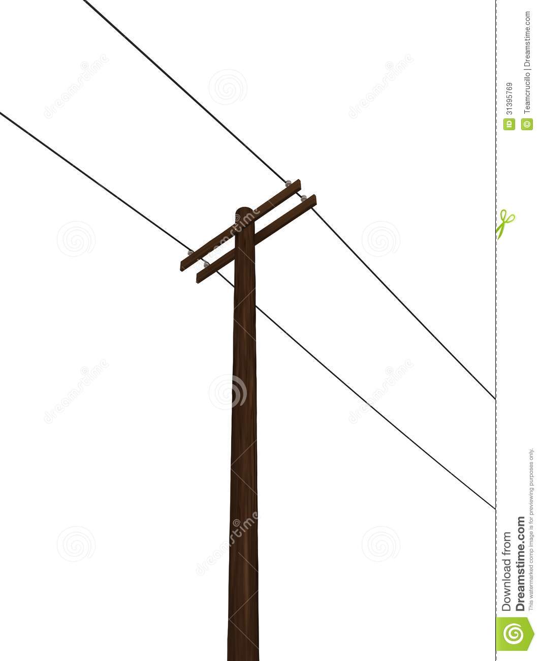 Power Pole Clipart 3d Rendered Power Pole Royalty Free Stock Images
