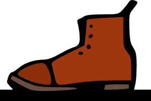 Put On Shoes Clipart 12512883881870684202clothing Shoes Boots Svg Med