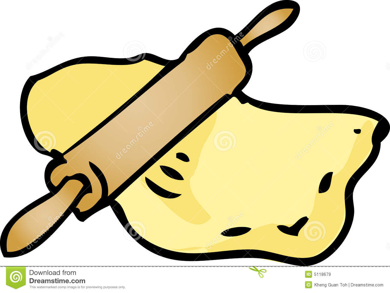 Rolling Dough Illustration Royalty Free Stock Images   Image  5118679