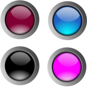 Round Glossy Buttons Clip Art   Buttons   Download Vector Clip Art