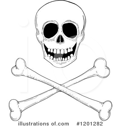 Skull And Crossbones Clipart  1201282 By Gina Jane   Royalty Free  Rf    