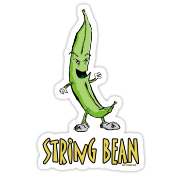 String Bean Stickers By Invisiblesmith   Redbubble