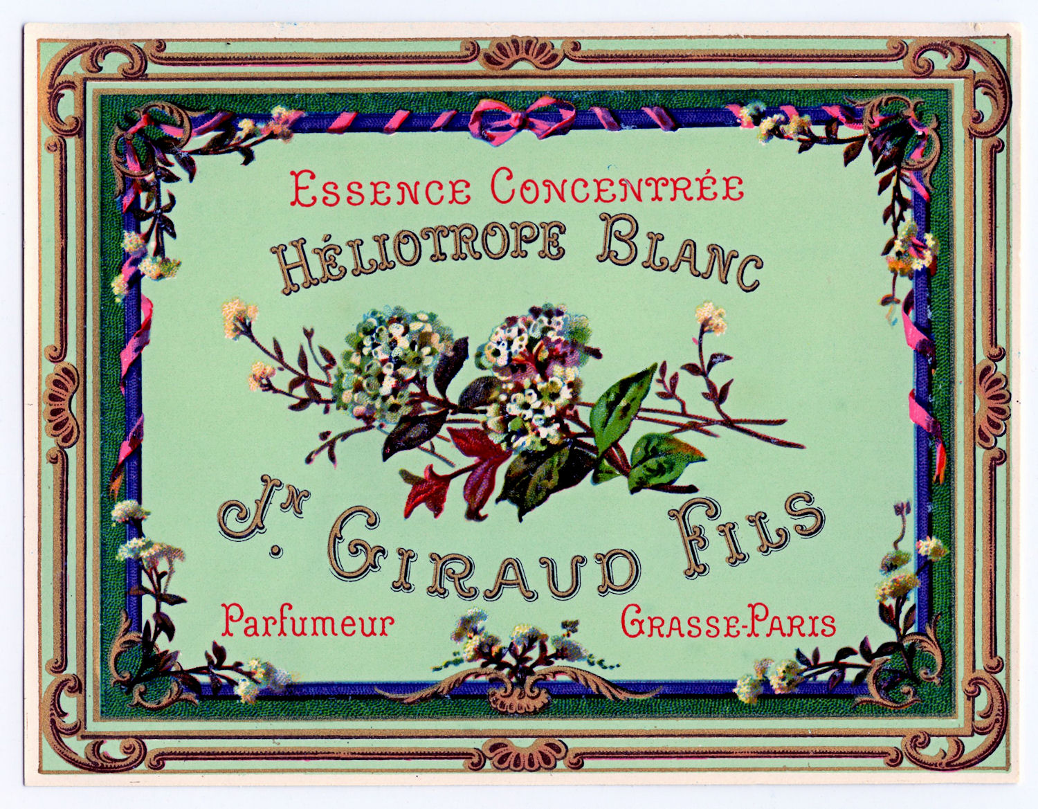     The Colors In This Pretty French Perfume Label  I Hope You Do Too