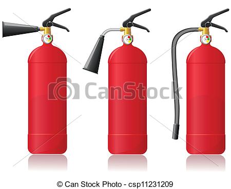 Vector   Fire Extinguisher Vector   Stock Illustration Royalty Free