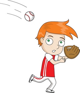Baseball Player Clipart Image   Boy Playing Baseball