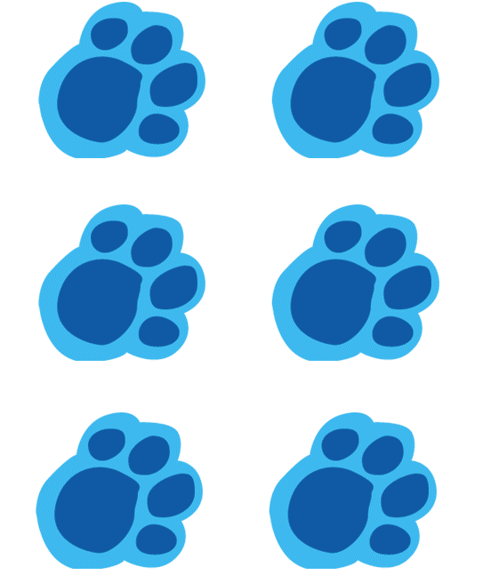 Blues Clues Paw Print Printable   Cliparts Co