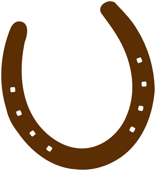 Cowboy Brown Horseshoe Clip Art At Clker Com   Vector Clip Art Online