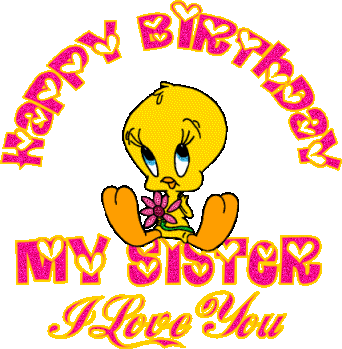 Happy Birthday Sister Clipart   Free Clipart