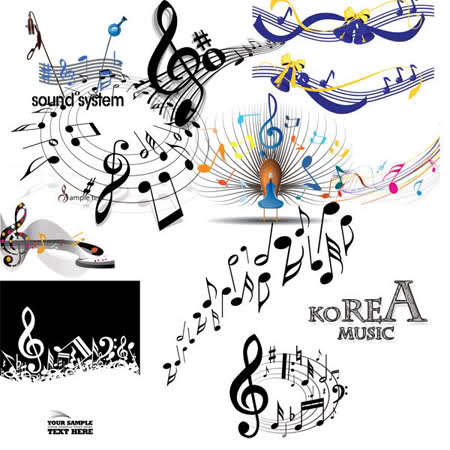Korea Music Clipart    Eps   10 Files   1 Mb