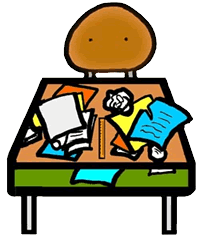 Messy Student Desk Clipart Images   Pictures   Becuo
