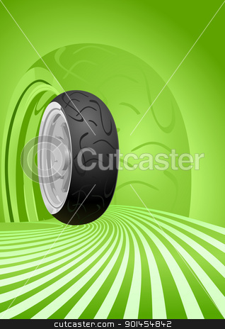 Motorcycle Tire Stock Vector Clipart Vector Motorcycle Tire On A
