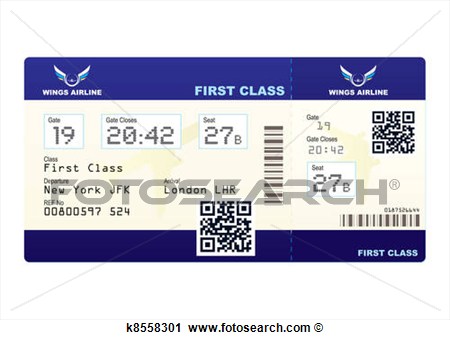 Plane Ticket Qr Code View Large Clip Art Graphic