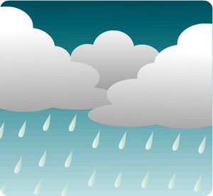 Rain Clipart Image   Clipart Illustration Of Rainy Weather Icon
