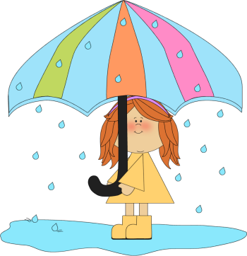 Rainy Weather Clipart Girl Playing In The Rain Png