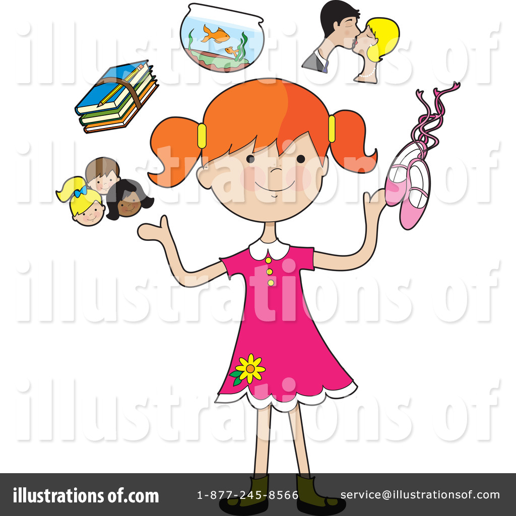 Royalty Free  Rf  Girl Clipart Illustration By Maria Bell   Stock
