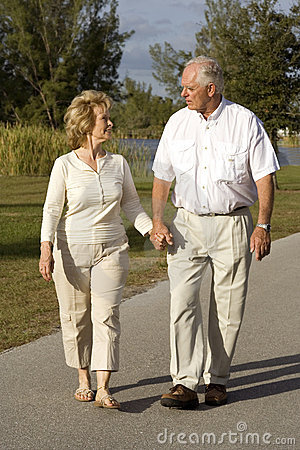 Seniors Walking Royalty Free Stock Photos   Image  12938948