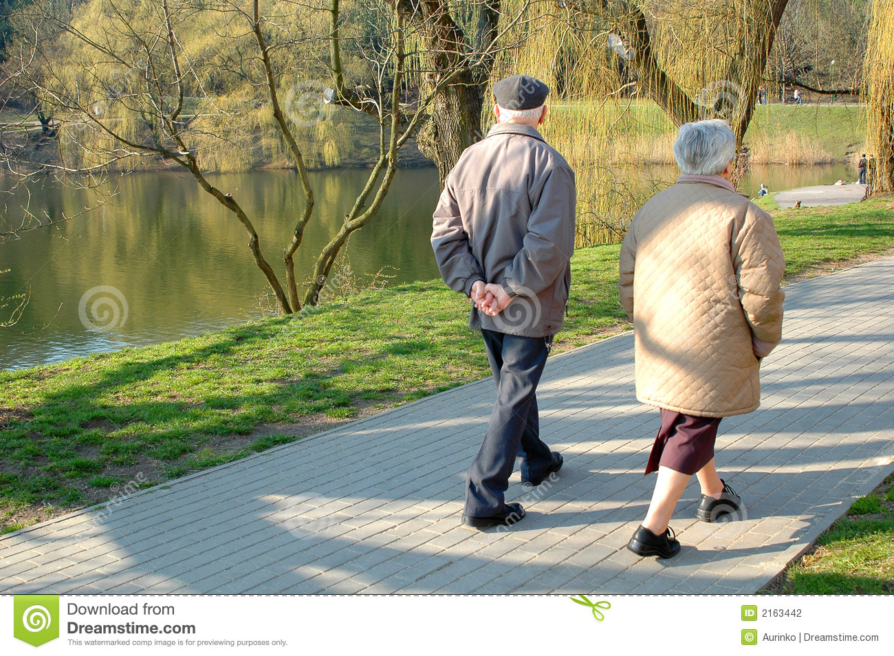 Seniors Walking Stock Photography   Image  2163442