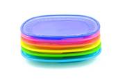 Stack Of Plates Clipart Stacked Colorful Plastic