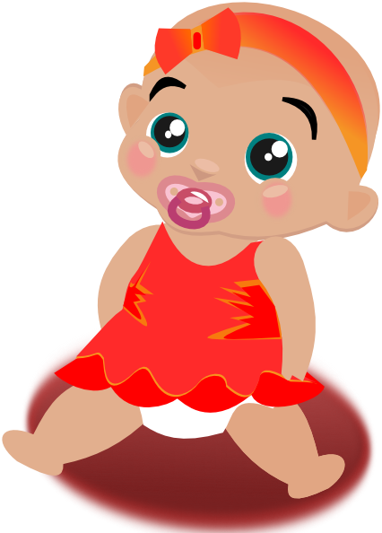 Baby Girl Clip Art At Clker Com   Vector Clip Art Online Royalty Free