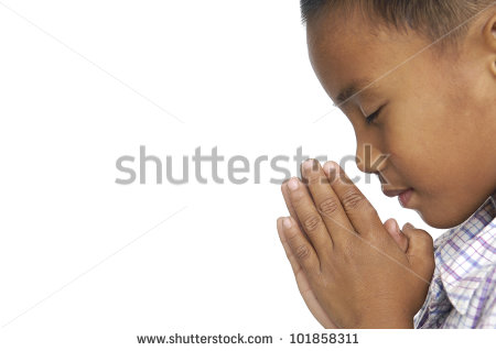 Child Praying Little Child Praying Over