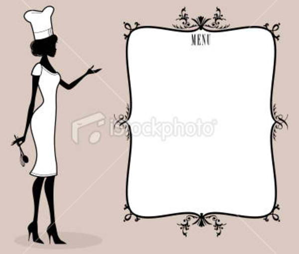 Cute Chef And Frame   Free Images At Clker Com   Vector Clip Art    