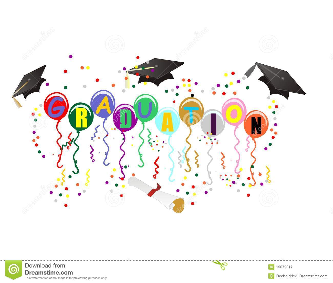 Displaying 18  Images For   Confetti And Balloons Clipart