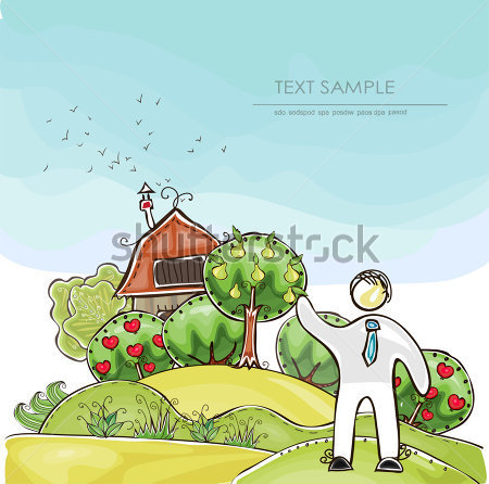 Farm Background Clip Art Vector Online Royalty Free Picture