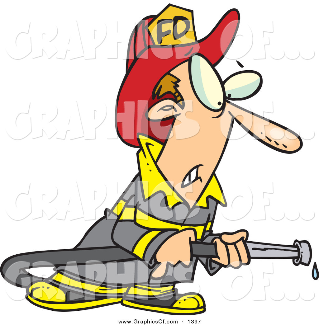 Fireman Clipart Fire Truck Coloring Pages Firefighter Cartoon Picture