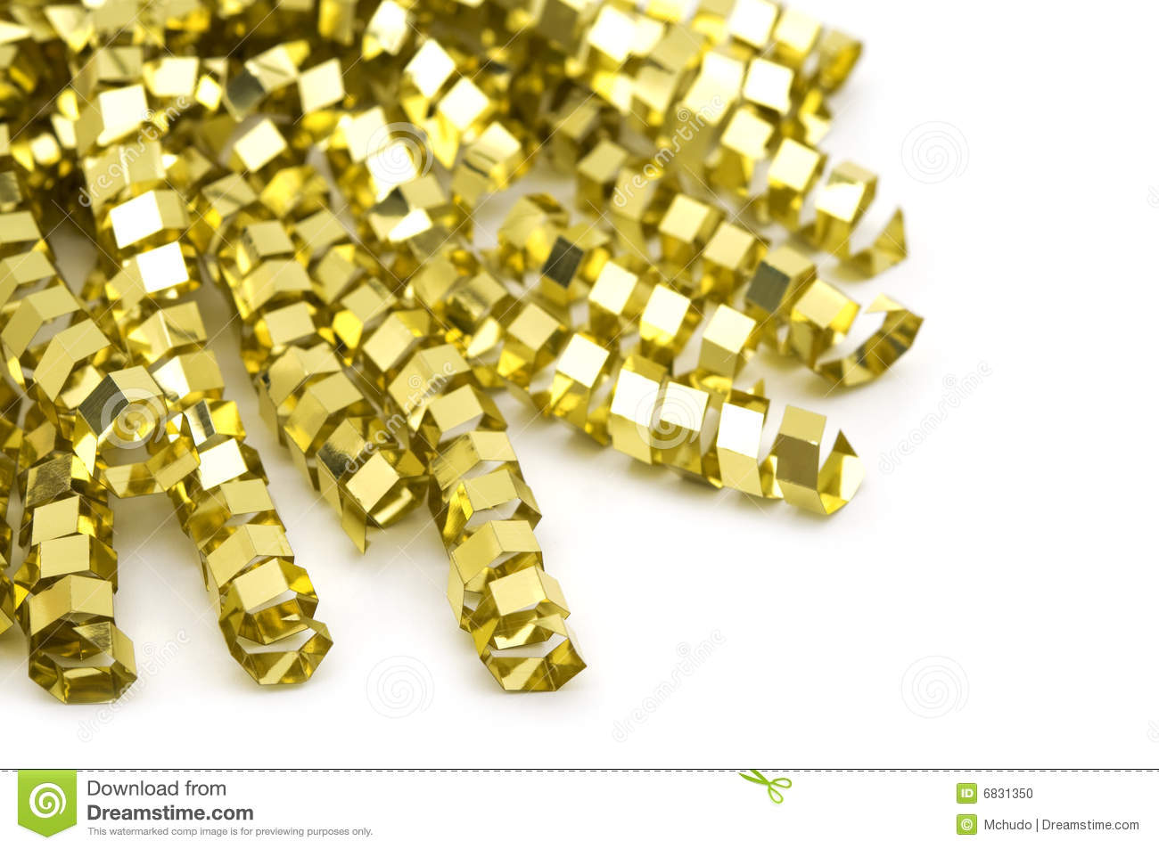 Gold Streamers Stock Photo   Image  6831350