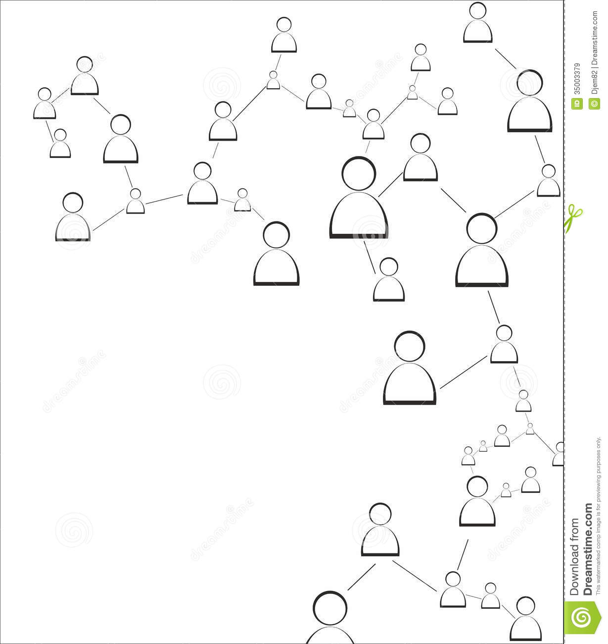 Human Connection On The White Background Vector Illustration