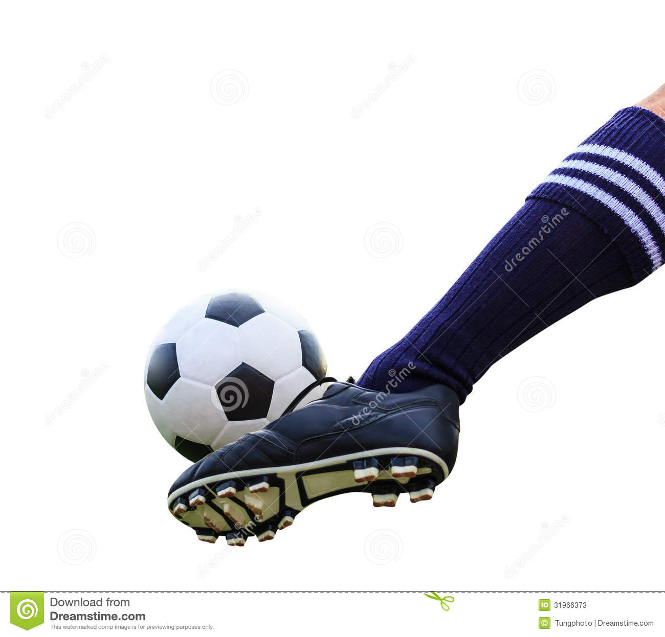 Kicking Foot Clipart Foot Kicking Soccer Ball