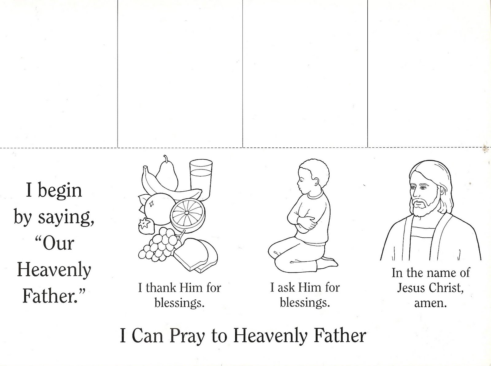 Lds Family Praying Clipart Paper Bag Praying Boy