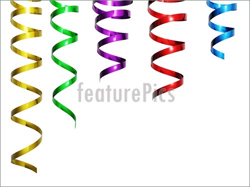 Paper Streamers Clipart Paper Streamers Isolated