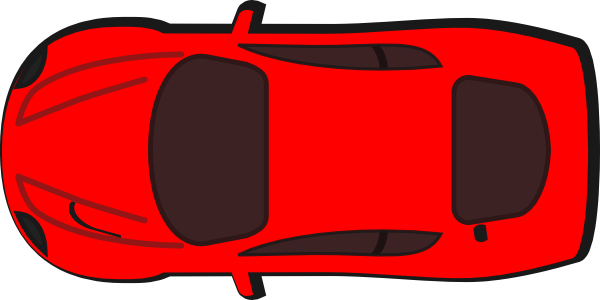 Red Car   Top View   180 Clip Art At Clker Com   Vector Clip Art