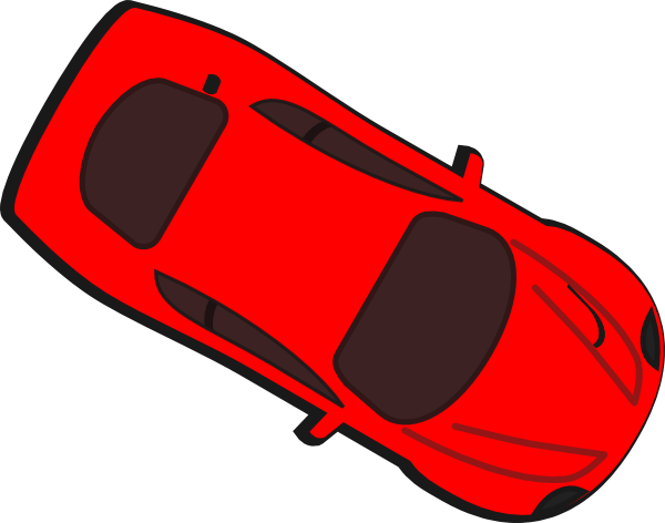 Red Car   Top View   330 Clip Art At Clker Com   Vector Clip Art