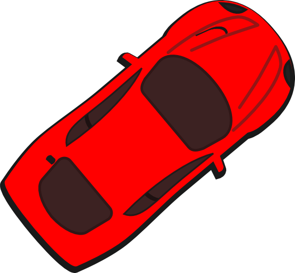 Red Car   Top View   40 Clip Art At Clker Com   Vector Clip Art Online