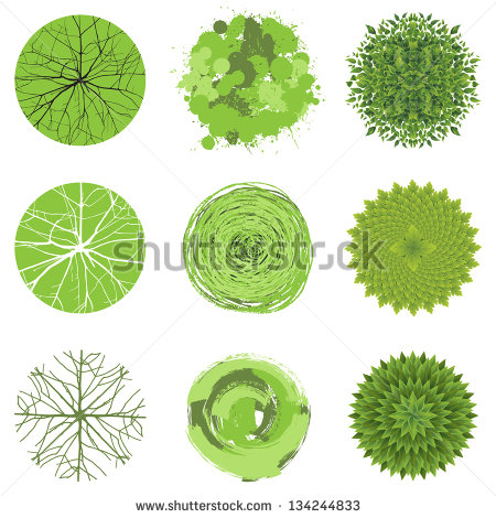 Royalty Free Stock Photos And Images  Trees   Top View  Easy To Use In