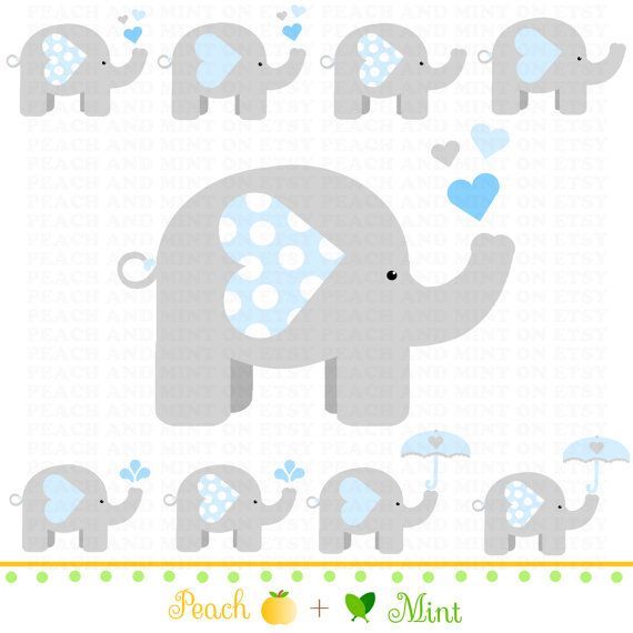 Shower Elephant Clipart   Google Search   Baby Shower   Pinterest