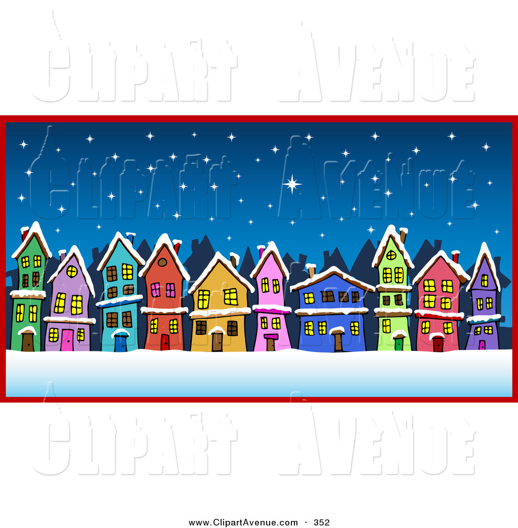 Showing Gallery For Street With Houses Clipart