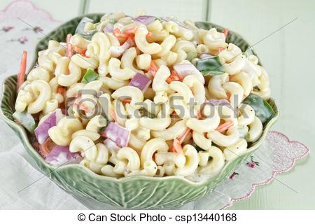 Stock Image Of Macaroni Salad 3   Macaroni Salad With Mayonaise And