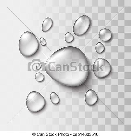 Vector   Transparent Water Drop   Stock Illustration Royalty Free