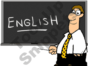 English Teacher Pointing