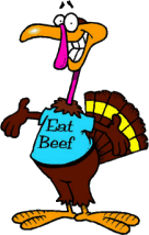Funny Thanksgiving Turkey Clipart  A Silly Looking Cartoon Turkey In A