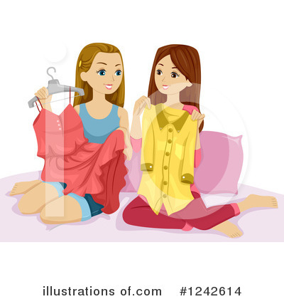 Girlfriends Clipart  1242614 By Bnp Design Studio   Royalty Free  Rf