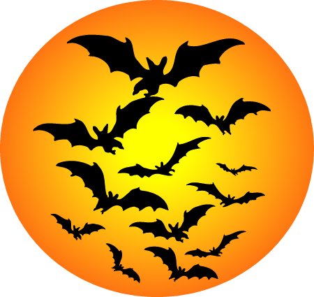 Halloween Halloween Bat Moon Clipart   Carpe Durham
