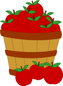 Harvest Basket Of Apples Clip Art