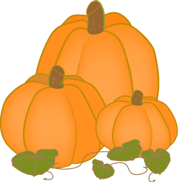 Harvest Pumpkins Clip Art Free Thanksgiving Graphic