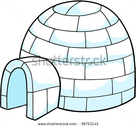 Igloo Clipart Black And White Stock Vector Snow Clipart