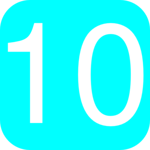 Light Blue Rounded Square With Number 10 Clip Art At Clker Com    